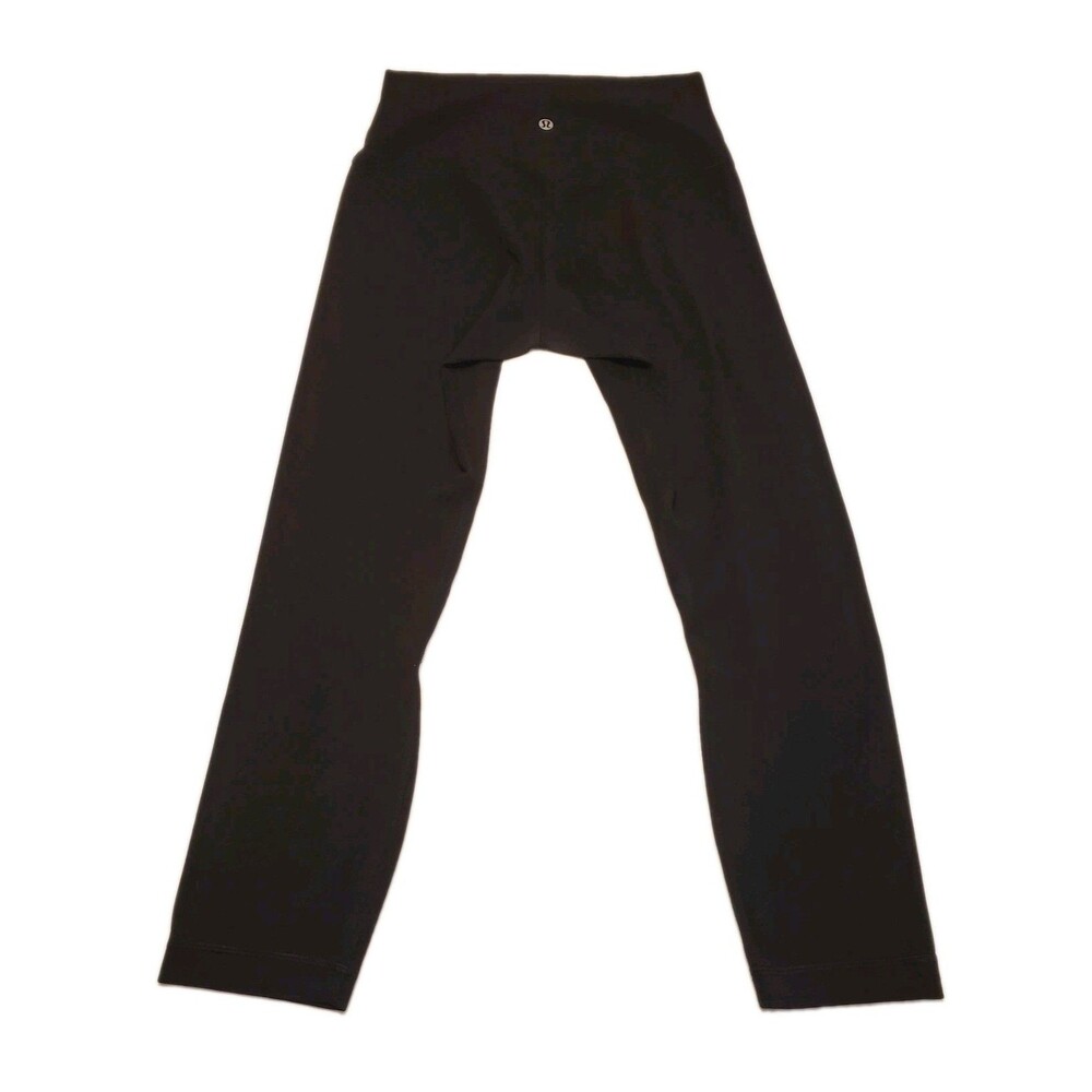 Lululemon Womens Align Black Leggings Size 6 High Rise Cropped Yoga Pants
